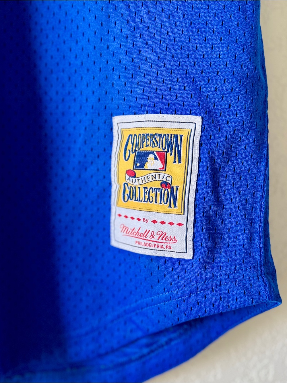 Mitchell & Ness Royal Blue Cooperstown Collection Jersey Patch - Picture 4 of 7
